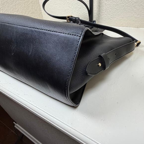 Michael Kors Avril Large Pebbled Leather Top-Zip Satchel in black w/COA - Picture 12 of 14